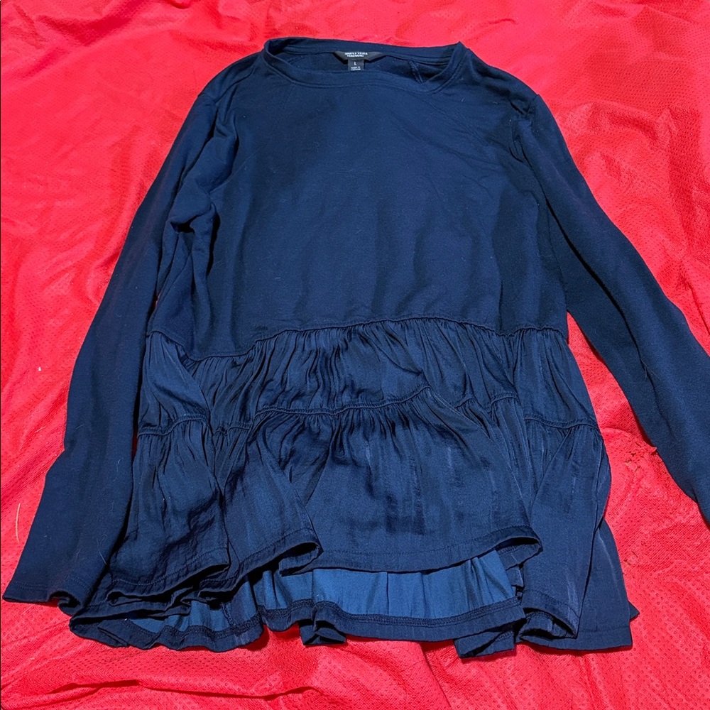 Simply Vera Wang Midnight Blue Top